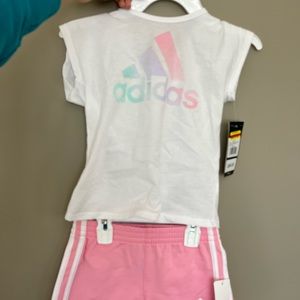Brand new Adidas tee and short set